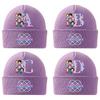 Anime Cartoon KPop Knitted Hat Winter Warm Windproof Hat Cartoon Anime Letter Pattern Knitted Hat Children's Birthday Gift