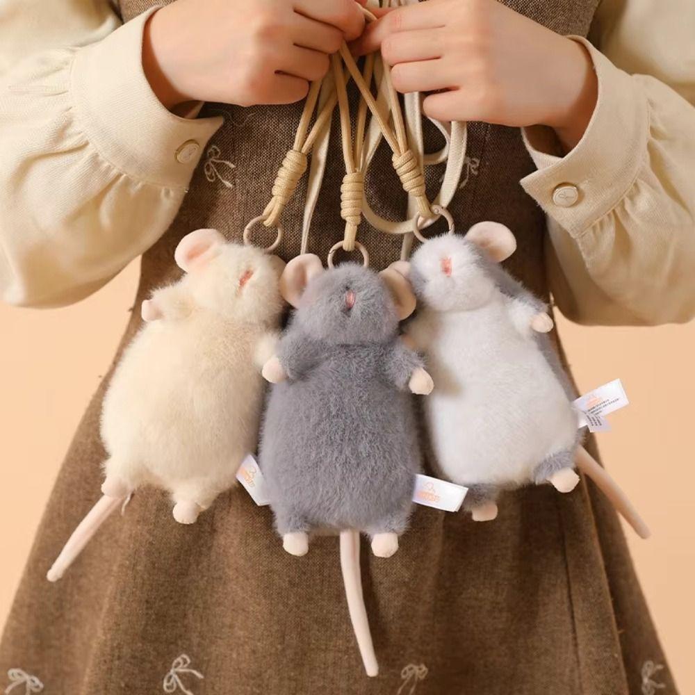 Bag Charn Rat Plush Toys Stuffed Animal Mouse Pendant Birthday Gift Stuffed Mouse Doll Kids Toy