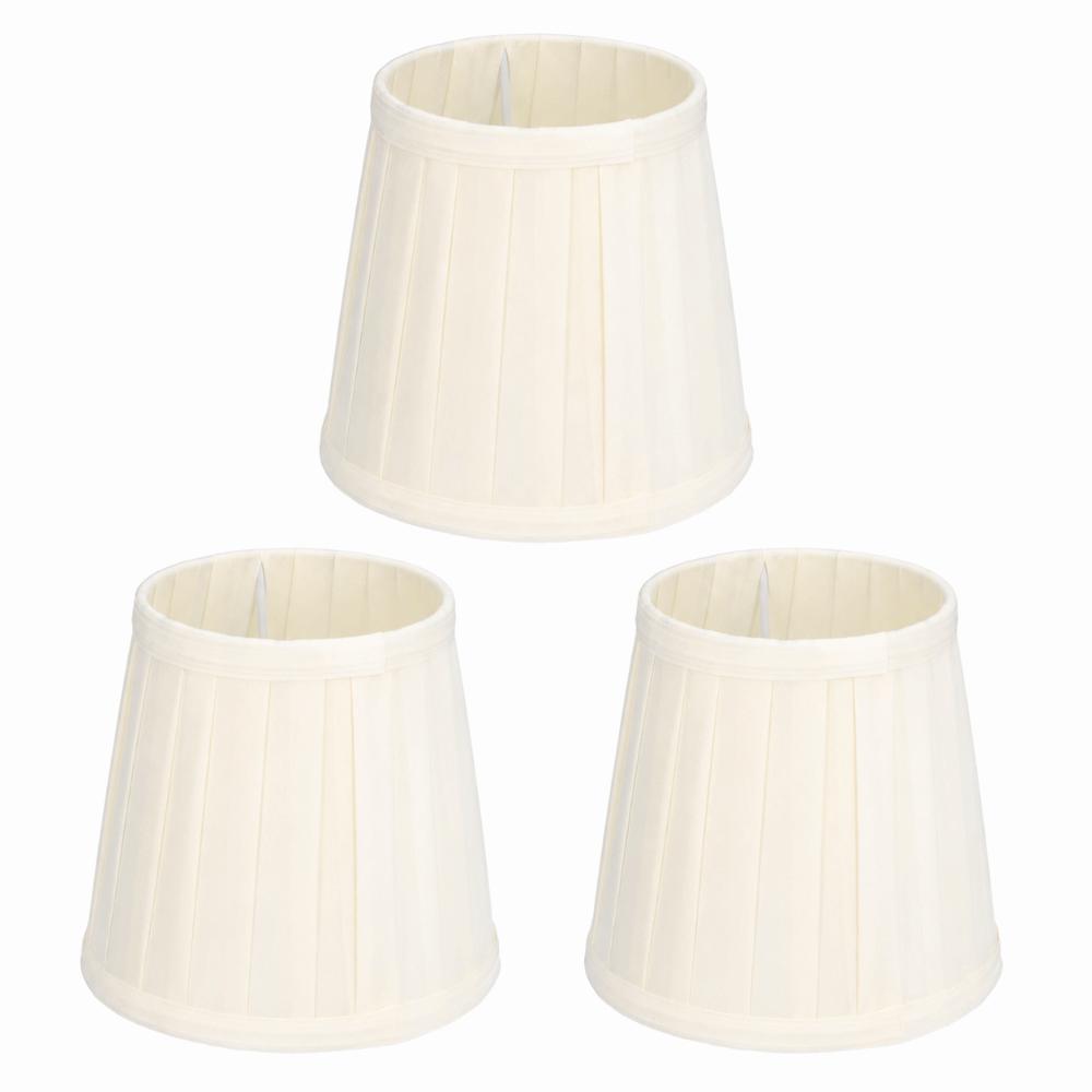 3PCS Clip On Design Lampshade Fabric Chandelier Lamp Shades Simple Lamp Cover Wall Lamp