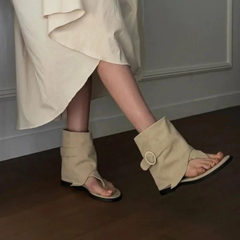 Модная джинсовая обувь 2024 года Туфли на плоской подошве с обувью Женские ботильоны Женские туфли на плоской подошве с круглым носком Женские туфли на плоской подошве Сандалии Ботинки Туфли Шлепанцы