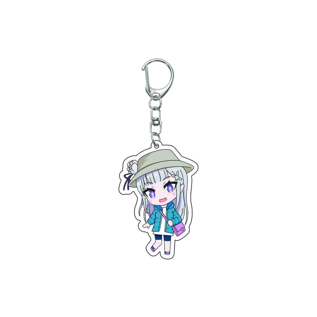 55ММ Аниме Re:ZERO - Начинаю новую жизнь в другом мире Брелок Нацуки Субару Эмилия Брелок Акриловая Модель Пластина Рождественские Подарки