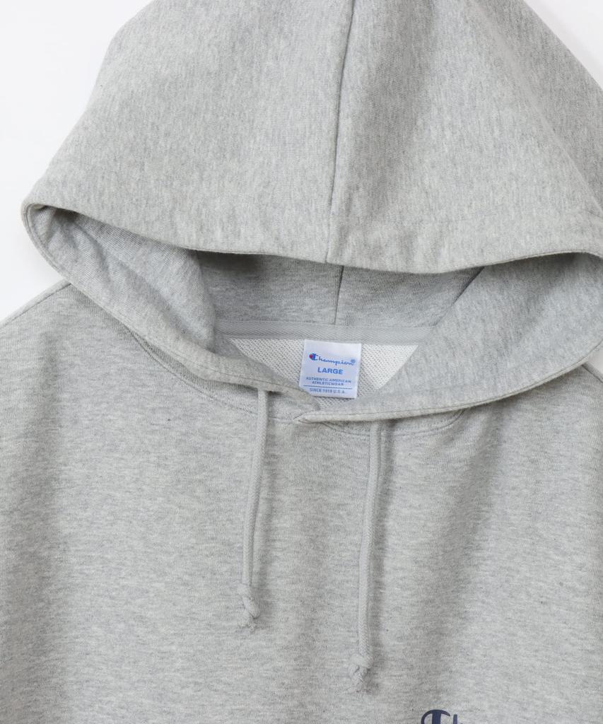 Champion Basic Long Sleeve Cotton Hoodie with USA Script Oxford Men's Logo, Gray, C3-Y119