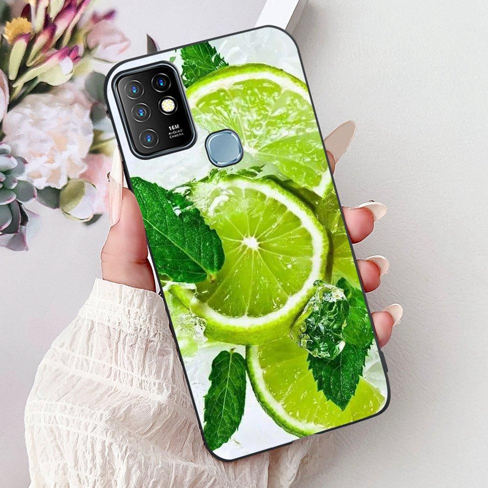 Для Infinix Hot 10 Чехол Силиконовый Милый Кот Модные Цветы Роскошная Расписная Задняя Крышка Для Чехла Телефона Inifnix Hot 10 X682B X682C