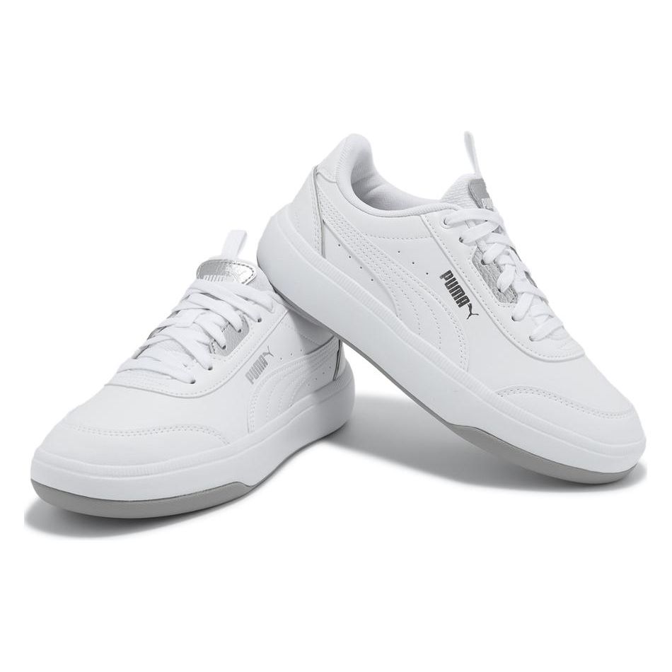 Puma Tori Pop-Up Metallics - Белые Серебристые Женские Кроссовки 392490-02