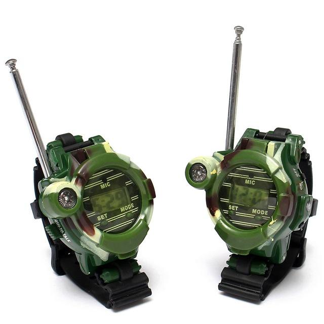 2Pcs 7 In1 Kids Children Toys Gift Outdoor Games Walkie Talkie Girls Boys Watches Interphone