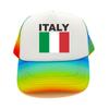 Italia Italy Italian Flag Trucker Cap Summer Unisex Cool Dad Hat Baseball Caps Unisex Outdoor Mesh Net Caps