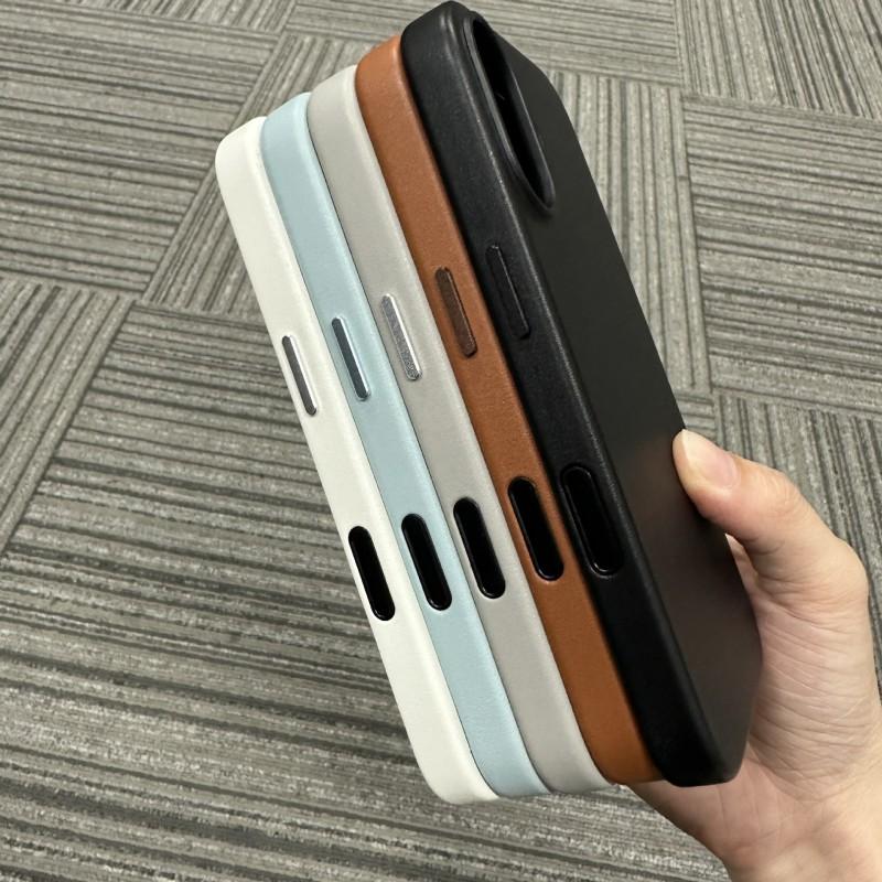 Premium PU Leather Phone Case IPhone 16 17 Series Full Body Protection With Magnetic Scratch Resistant Shockproof Business