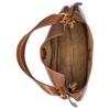 Polo Ralph Lauren Сумка через плечо Polo ID с золотой фурнитурой из кожи, форма «пельмень», маленькая, женская, коричневая WAPOBAG02V20147200