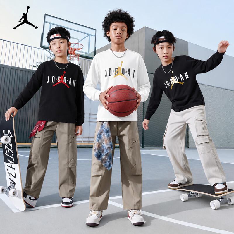 Jordan AJ Kids Long Sleeve Cotton T-Shirt