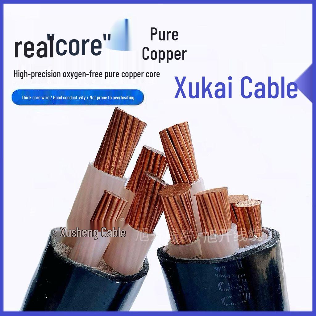 YJV Low Voltage Copper Core Cable: Three-Phase, Four-Wire, Outdoor, 10-50 Sqmm, 2-5 Cores