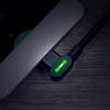 Mcdodo Телефонный кабель, Быстрая зарядка, Светодиодный угловой 90°, Micro USB 3 м Черный