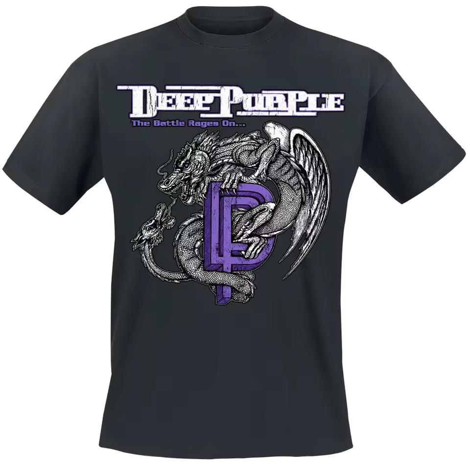 Battle Rages on Deep Purple T-Shirt Men Women Metal Rock Band Graphic Tee 100% Cotton Summer Streetwear Top