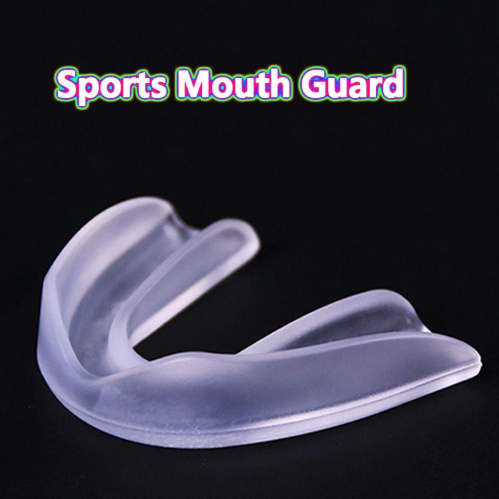 Boxing Karate Children Sports Mouth Guard Teeth Protector With Plastic Case Box Adults Mouthguard