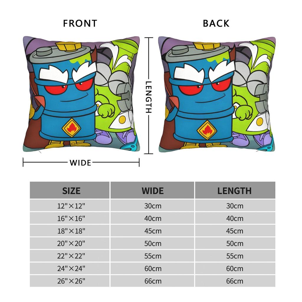 Funny Game Superthings Pillow Cover Design Cushion Cover Retro Trendy Pillow Case For Sofa Home Decor