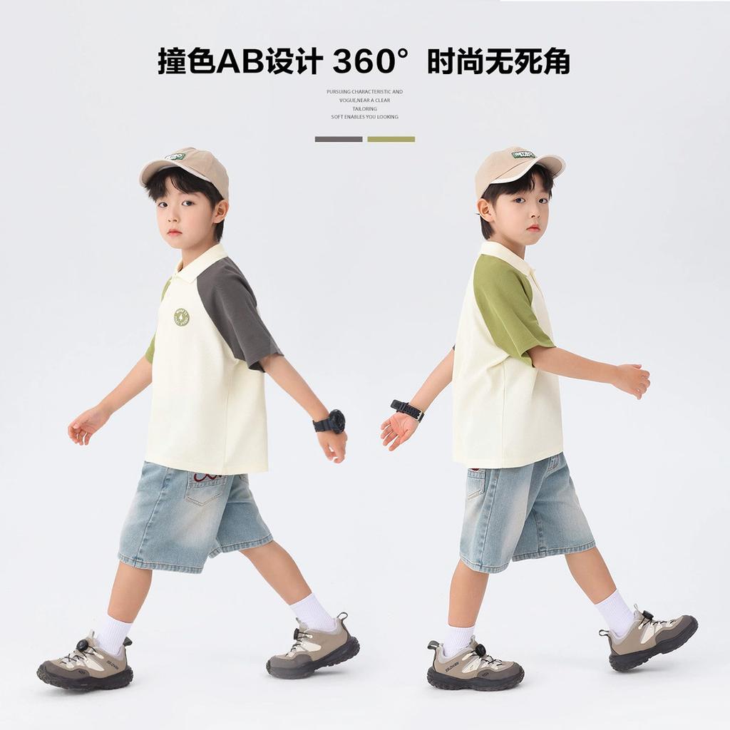 Left West Children's Wear Boys' Short-sleeved T-shirt Polo Shirt
