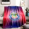 Club Deportivo Guadalajara Theme Personalized Outdoor Flannel Blankets Soft And Suitable For All Seasons Perfect For Sofas Beds And Camping