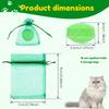 12Pcs Cat Repellent Ball Natural Peppermint Oil Outdoor Cat Deterrent Tablets with 5 Breathable Mesh Bag Pet Training Supplies