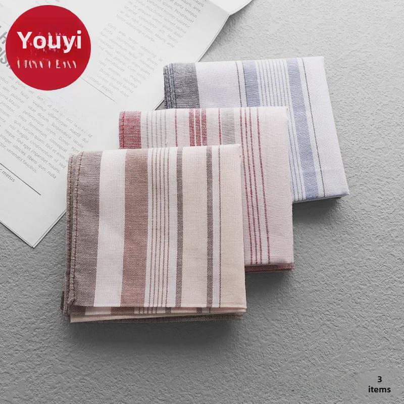 "Free Shipping: A1V Men's Nostalgic Sweat-Absorbent Plaid Handkerchief – Classic and Portable."