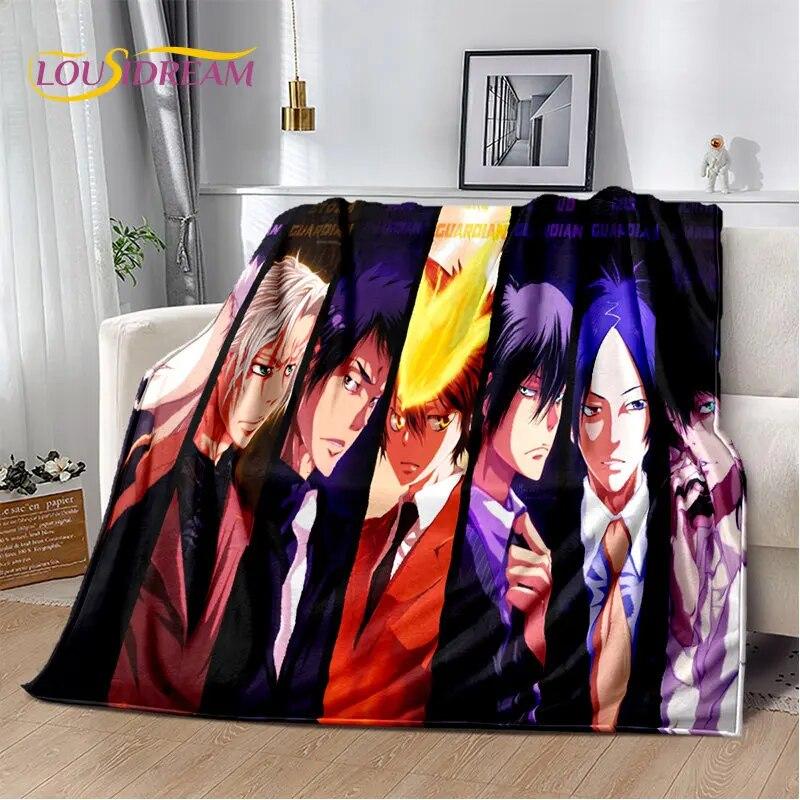 Мягкое плюшевое одеяло с героями аниме Hitman Reborn, фланелевое одеяло, одеяло для гостиной, спальни, кровати, дивана, чехол для пикника, детское одеяло