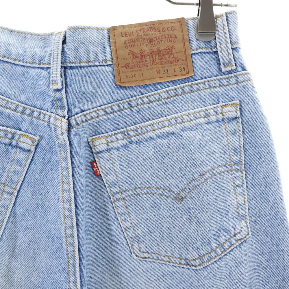 Levi's 90-е Сделано в США 510-0217 Старые прямые джинсовые брюки W31 джинсы Мужские Б/у