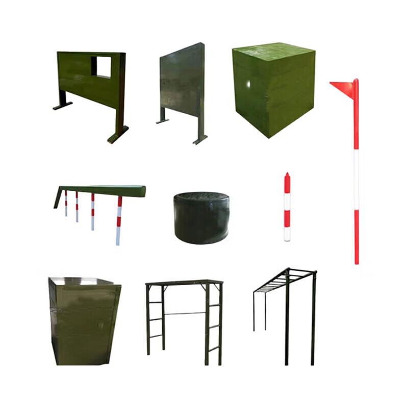 Outdoor Fixed 400m Obstacle Course Training Equipment