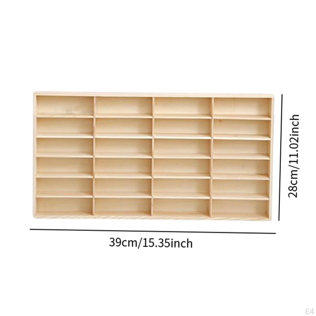 Деревянный разделитель для хранения, дисплей, настольная настенная полка для игрушечных машин