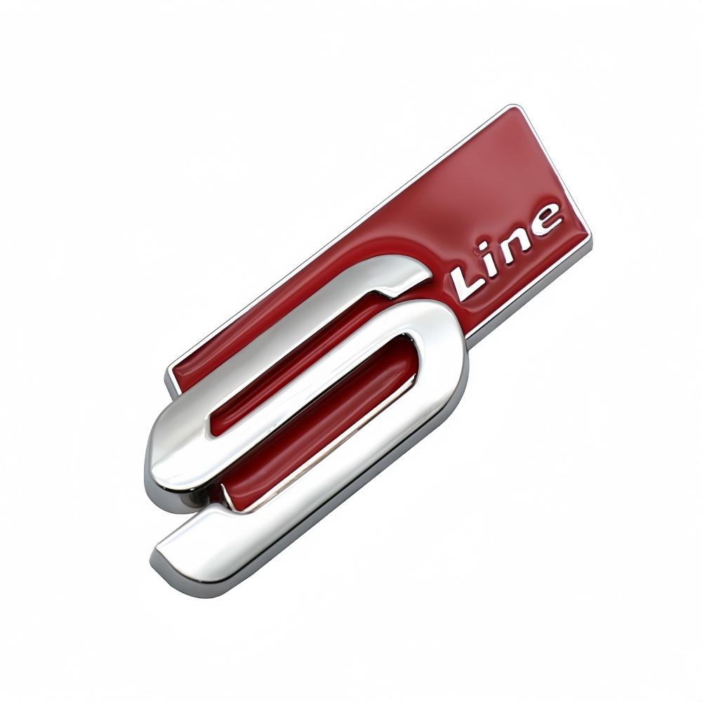 1pcs Metal Car logo Sticker Badge Decoration Decals For Audi Sline TT Q2 Q3 Q5 Q7 Q8 A3 A4 A5 A6 A7 R8 B5 B6 B7 B8 C5 RS4 RS5 V8