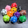 10PCS Acrylic D20 Polyhedral Dice Math Teaching Supplies Learning Resources Toys Party Favors for Kids Boys Girls