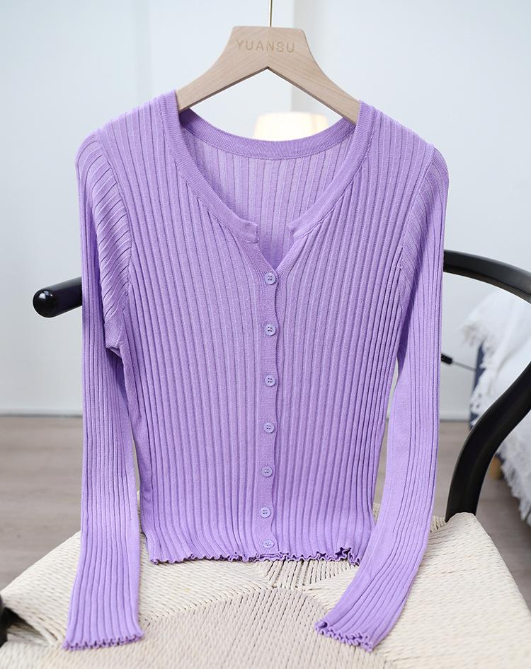 Новый женский вязаный кардиган, тонкий стиль, новая летняя модная универсальная куртка с длинными рукавами, женская модная одежда