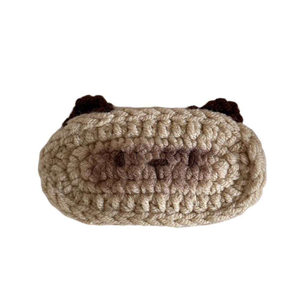 Handmade Crochet Hair Clips Cat Children's Hair Accessories Cute Girls Bangs Clips Unisex