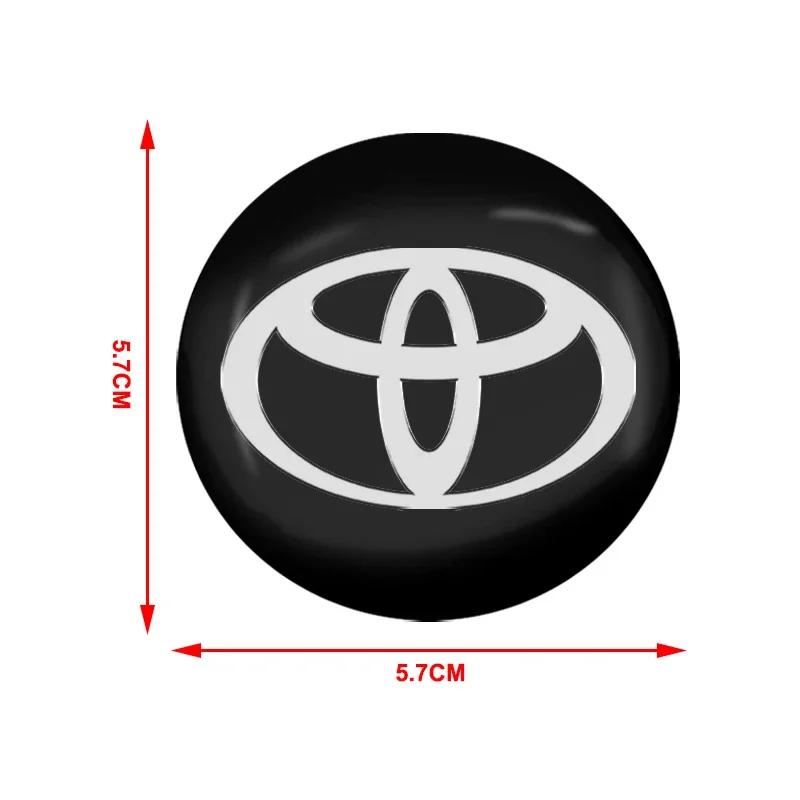 Эмблема наклейка на колпак ступицы колеса автомобиля 56 мм для Toyota C-hr Prado Rav4 Yaris Hilux Prius Avensis Corolla Camry