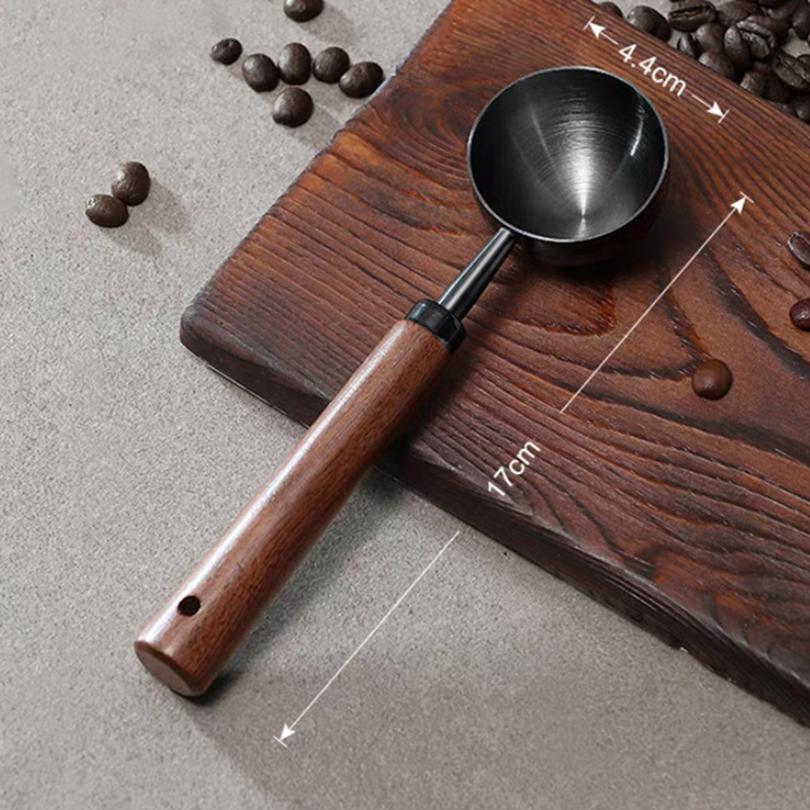1 шт., мерная ложка с ручкой из грецкого ореха, ложка для кофейного порошка, кухонный инструмент для домашней выпечки, мерный стакан, измерительные инструменты для кухни