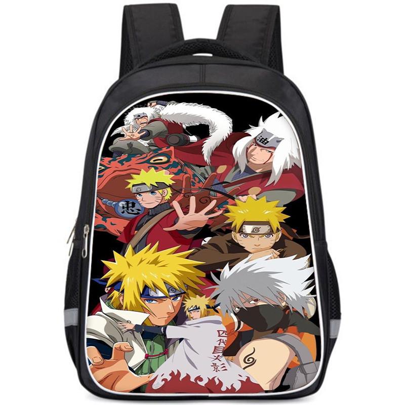 Стильный рюкзак Naruto из ткани Оксфорд, легкий и вместительный, школьная сумка для мальчиков и девочек