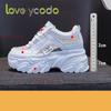 love ycodo Brand Women's Spring and Autumn Summer Thick Sole Fashion Breathable Casual Sports Shoes