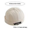 Cotton Children Melon Beanie Letter Embroidered Bucket Hat Hip Hop Fashion Landlord Cap  Summer