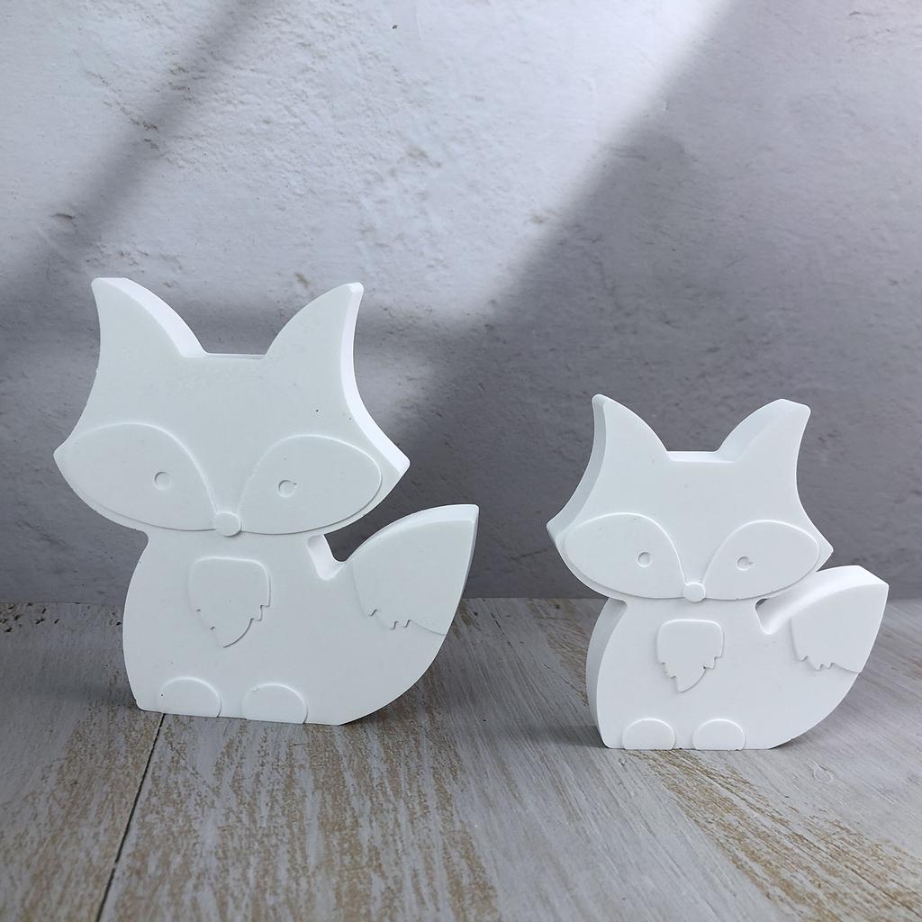 Две Лисы Орнамент DIY Силиконовая Форма Домашняя Декоративная Цементная Гипсовая Форма DIY, для конфет, Фондана, Шоколада, инструменты