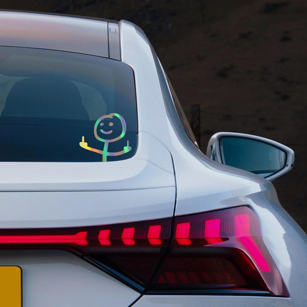 Creative FK Funny Sticker For Cars Trucks Window Windshield Bumper Erect Middle Finger Decor Creative body stickers waterproof