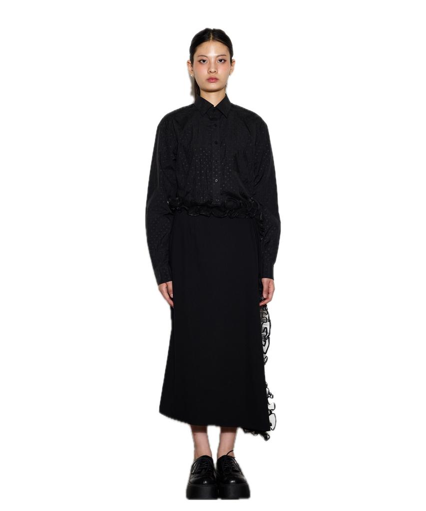 GREEDILOUS Cropped Dot Shirt