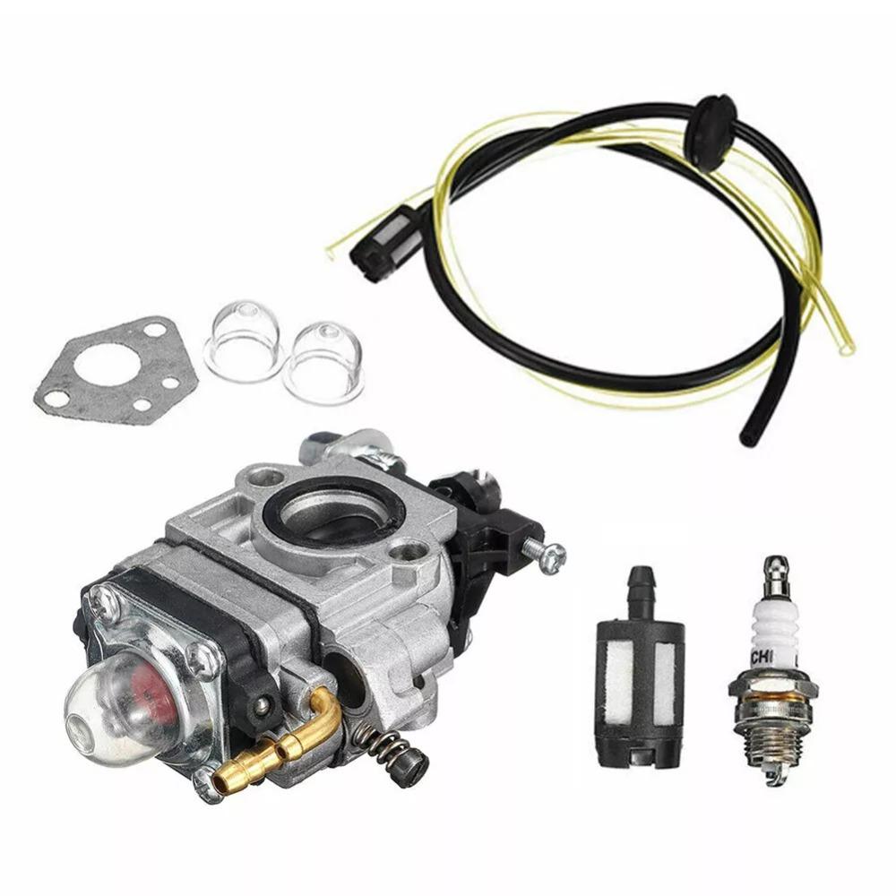 Масляный стакан 15 мм, комплект карбюратора, металлический карбюратор для бензопилы, новый комплект карбюратора для кустореза 43cc/52cc/49cc