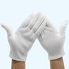 Белые мужские и женские этикетные белые хлопковые перчатки с полным пальцем, варежки для официантов/водителей/ювелирных изделий/рабочих, спортивные перчатки