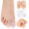 1 Pair 2-Hole Toe Separator Orthopedic Bunion Valgus Hammertoe Corrector Pain Relief Foot Alignment Overlapping Toe Spacer Straightener
