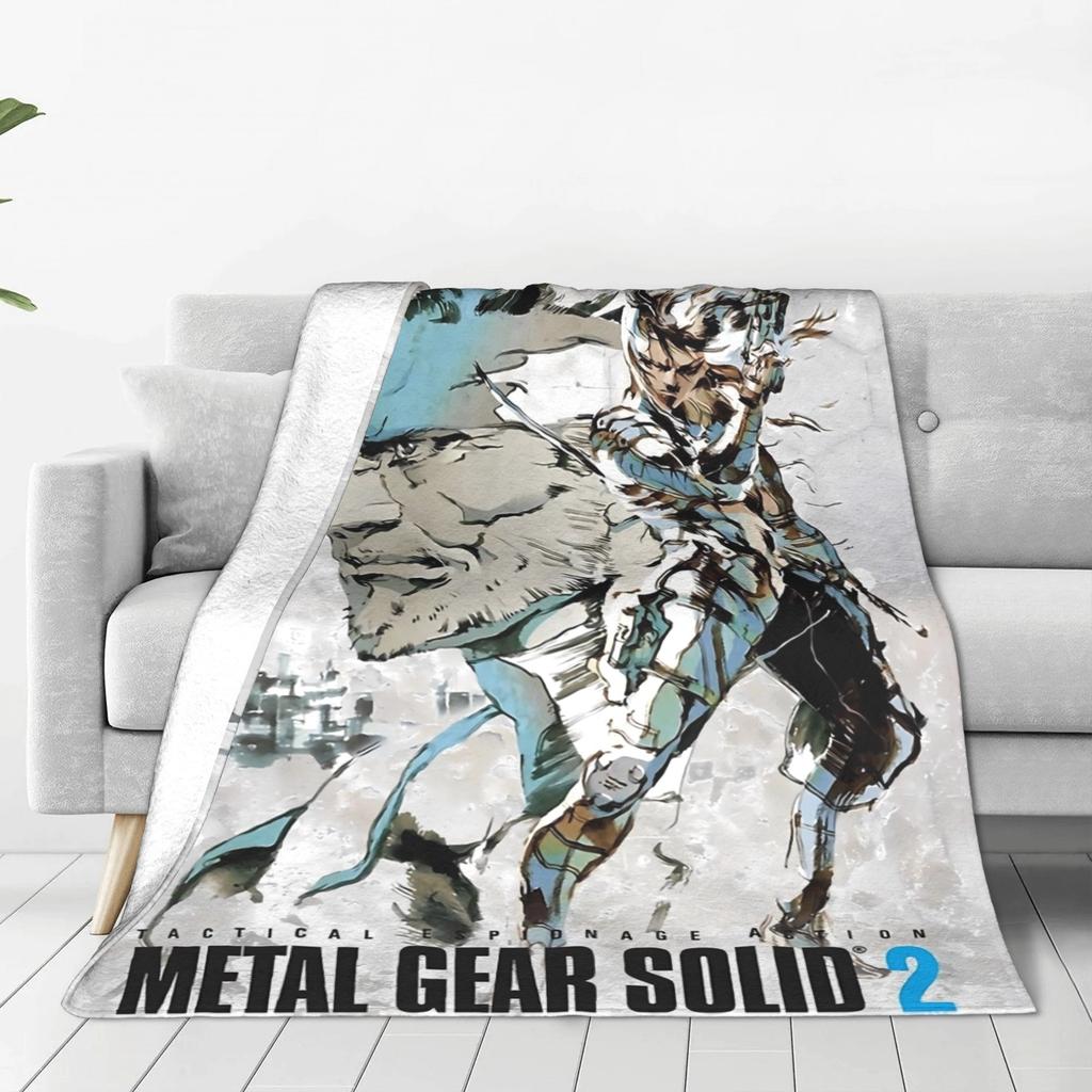 Фланелевое одеяло для игры Metal Gear Solid, зимнее, мягкое, теплое, плед для детей, гостиной, с рисунком, покрывало на кровать, чехол для дивана-кровати