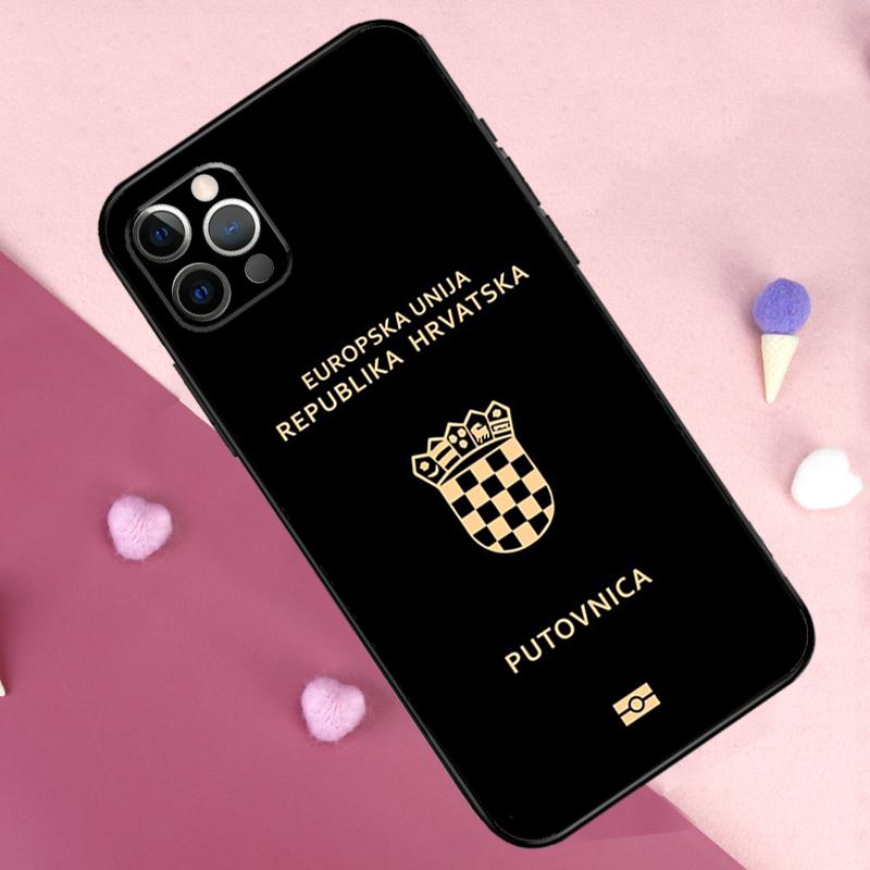Чехол для телефона с флагом Хорватии для iPhone 17 Pro Max 14 15 16 Plus 11 Pro Max 12 13 Mini 16e 17 Air Задняя крышка