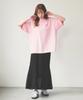 Milkfed Casual MELT BAR WIDE TEE In Pink Women's S/S