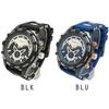 Daily Life Waterproof Decorative Bezel Wire Bezel Chronograph Calendar BD015 Watch BLU [BIDEN] Men's [item]