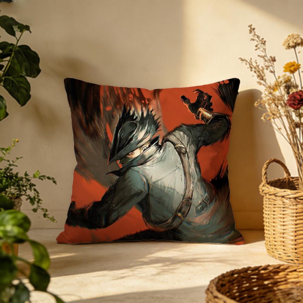 Fashion BBloodborneses Cushion Cover Versatile DoubleSided Pillow Case Fit for Sofa Bed Car  Daily Decor