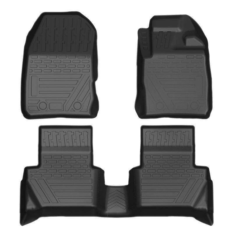 Ford EcoSport RHD TPE Waterproof Non-Slip Odorless Floor Mats: Eco-Friendly and Wear-Resistant.