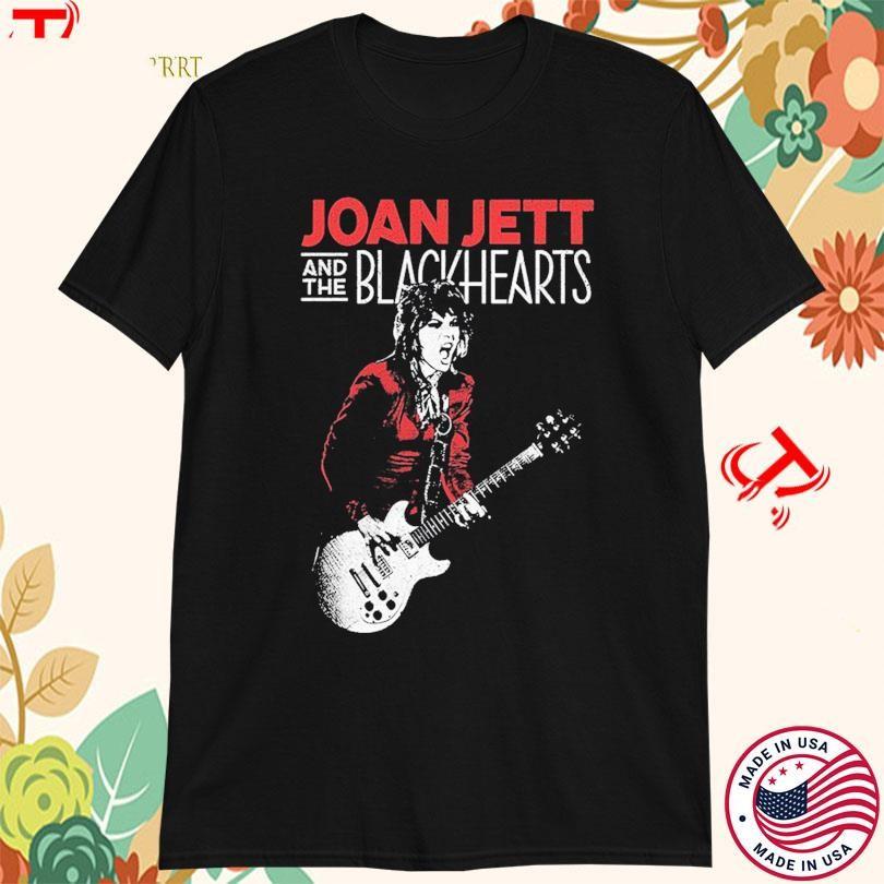 Joan Jett Guitar Photo Tour 2024 T-shirts BLACK All Size HE383 Unisex T-Shirt