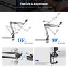 NEEWER Suspension Boom Scissor Microphone Arm Stand with 38" To 58" Screws and Cable Ties for Blue Yeti, Snowball, Yeti X, Quadcast, and More,