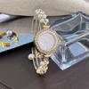 Diamond-Encrusted Case Ladies Quartz Watch Adjustable Strap Chain Watch  Women Girls